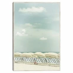 Master Piece Vintage Beach Scene Framed Wall Art