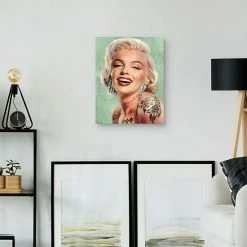 Master Piece Tattooed Marilyn Canvas Wall Art By Studio Arts -Master Piece Shop unnamed file 1185