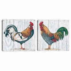 Master Piece Rooster 1 & 3 Canvas Wall Art 2-piece Set