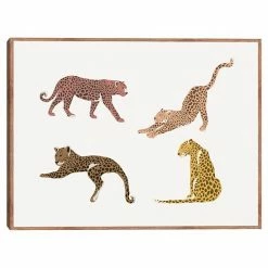 Master Piece Leopards Play Wall Art By Sisi & Seb