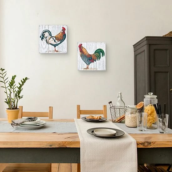 Master Piece Rooster 1 & 3 Canvas Wall Art 2-piece Set 2 Master Piece Rooster 1 & 3 Canvas Wall Art 2-piece Set - Image 2