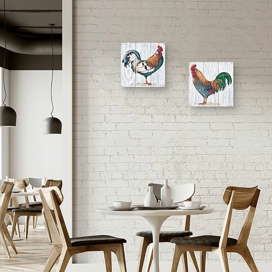 Master Piece Rooster 1 & 3 Canvas Wall Art 2-piece Set 3 Master Piece Rooster 1 & 3 Canvas Wall Art 2-piece Set - Image 3