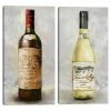 Master Piece Bottle Of Red & White Wine Canvas Wall Art 2-piece Set