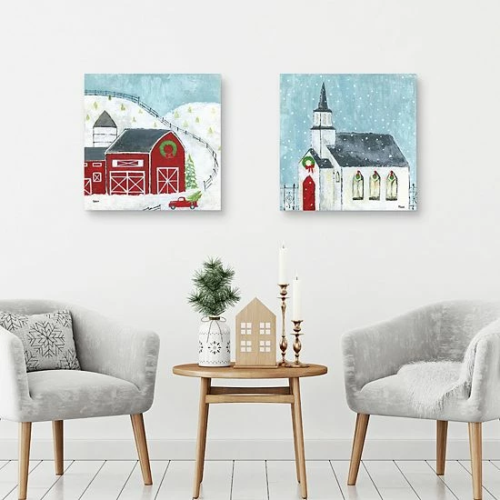 Master Piece Christmas Barn & Christmas Night Wall Decor 3 Master Piece Christmas Barn & Christmas Night Wall Decor - Image 3