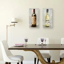 Master Piece Bottle Of Red & White Wine Canvas Wall Art 2-piece Set -Master Piece Shop unnamed file 129