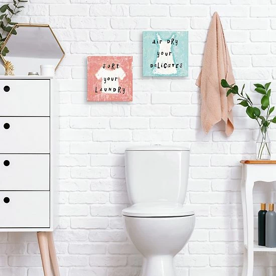 Master Piece Laundry Rules III & VI Canvas Wall Art 2-piece Set 3 Master Piece Laundry Rules III & VI Canvas Wall Art 2-piece Set - Image 3