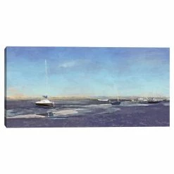 Master Piece Harbor Masts Canvas Wall Art