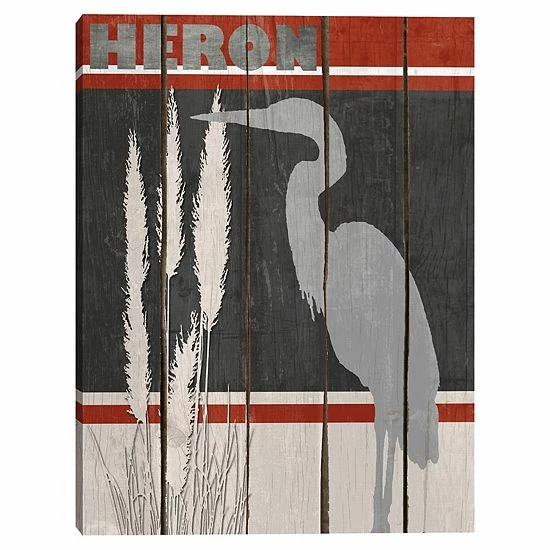 Master Piece Heron Canvas Wall Art 1 Master Piece Heron Canvas Wall Art