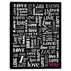 Master Piece Love You Canvas Wall Art