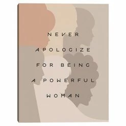 Master Piece Never Apologize Canvas Wall Art