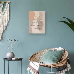 Master Piece Never Apologize Canvas Wall Art -Master Piece Shop unnamed file 1360