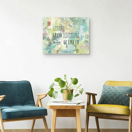 Master Piece Map Sentiments I Canvas Wall Art 2 Master Piece Map Sentiments I Canvas Wall Art - Image 2