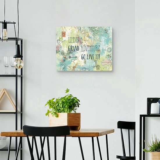 Master Piece Map Sentiments I Canvas Wall Art 3 Master Piece Map Sentiments I Canvas Wall Art - Image 3