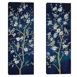 Master Piece Indigo Spring I & II By Nan Canvas Wall Art 2-piece Set