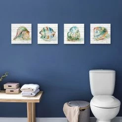 Master Piece Tye Dyed Shell I II III & IV Canvas Wall Art 4-piece Set -Master Piece Shop unnamed file 1403