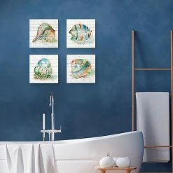 Master Piece Tye Dyed Shell I II III & IV Canvas Wall Art 4-piece Set -Master Piece Shop unnamed file 1404