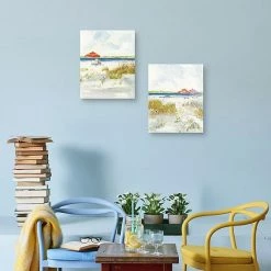 Master Piece Sketchy Beach I & II By Sally Swatland Canvas Wall Art 2-piece Set -Master Piece Shop unnamed file 1408