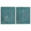 Master Piece Coastal Blueprint V & VIII By M. Fabiano Canvas Wall Art 2-piece Set
