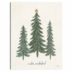 Master Piece Woodland Christmas Trees Canvas Wall Art