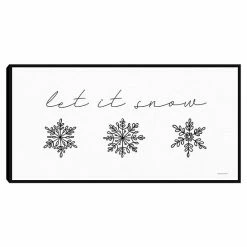 Master Piece Let It Snow Framed Canvas Wall Art