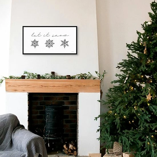 Master Piece Let It Snow Framed Canvas Wall Art 2 Master Piece Let It Snow Framed Canvas Wall Art - Image 2