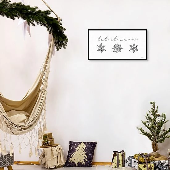 Master Piece Let It Snow Framed Canvas Wall Art 4 Master Piece Let It Snow Framed Canvas Wall Art - Image 4