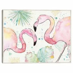 Master Piece Palm Passion I Flamingo Framed Wall Art