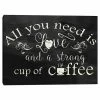 Master Piece Love Strong Coffee Canvas Wall Art