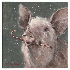 Master Piece Teri The Christmas Pig Wall Decor