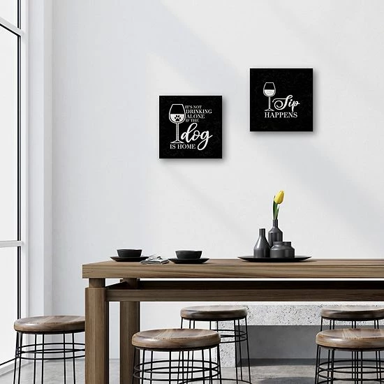 Master Piece Wine Humor I & III Canvas Wall Art 2-piece Set 3 Master Piece Wine Humor I & III Canvas Wall Art 2-piece Set - Image 3