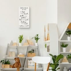 Master Piece Simple Rules Of Life Canvas Wall Art -Master Piece Shop unnamed file 1668
