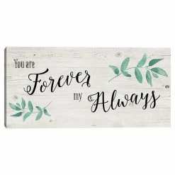 Master Piece Forever Always Canvas Wall Art