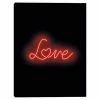 Master Piece Neon Love Canvas Wall Art