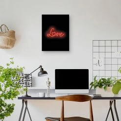 Master Piece Neon Love Canvas Wall Art -Master Piece Shop unnamed file 1691