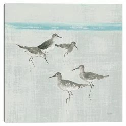 Master Piece Sandpipers Square I Canvas Wall Art