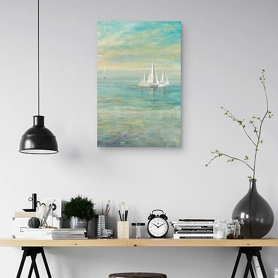 Master Piece Sunrise Sailboats II Canvas Wall Art 3 Master Piece Sunrise Sailboats II Canvas Wall Art - Image 3
