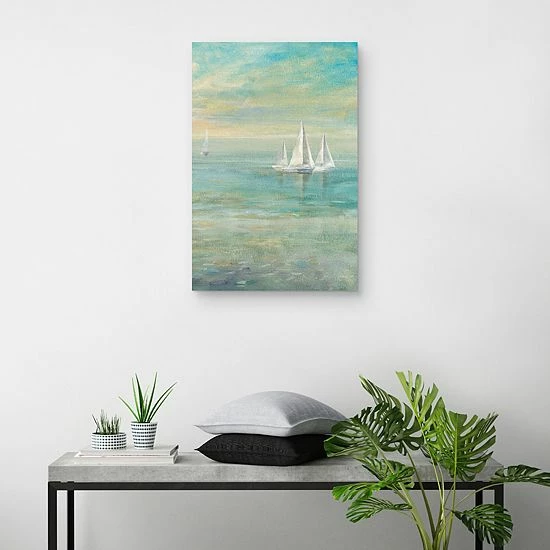 Master Piece Sunrise Sailboats II Canvas Wall Art 4 Master Piece Sunrise Sailboats II Canvas Wall Art - Image 4