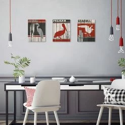 Master Piece Heron Pelican Seagull Canvas Wall Art 3-piece Set -Master Piece Shop unnamed file 1738