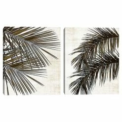 Master Piece Palm I & II By Natalie Carpentieri Canvas Wall Art 2-piece Set
