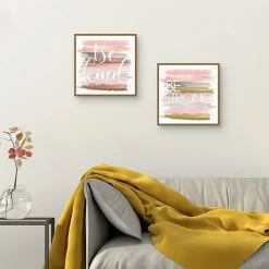 Master Piece Be Kind Script 2 & Be Strong Rose Canvas Wall Art 2-piece Set -Master Piece Shop unnamed file 1760
