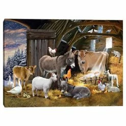 Master Piece Nativity 3 Canvas Wall Art
