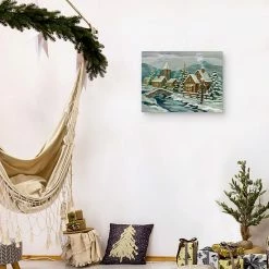 Master Piece Twilight Christmas Village Canvas Wall Art -Master Piece Shop unnamed file 1780