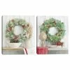 Master Piece Natural Christmas I & Natural Christmas II Canvas Wall Art 2-Piece Set