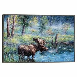 Master Piece Moose Painting I Framed Wall Art