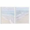 Master Piece Sun Bleached Waves Beach Framed Wall Art 2-piece Set