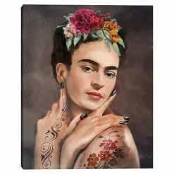 Master Piece Tattooed Frida Canvas Wall Art By Studio Arts