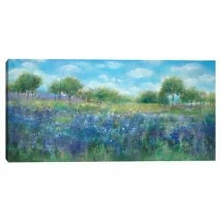 Master Piece Bluebonnets Hill Canvas Wall Art
