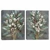Master Piece Winterberry Whites I & II Canvas Wall Art By Studio Arts 2-Piece Set