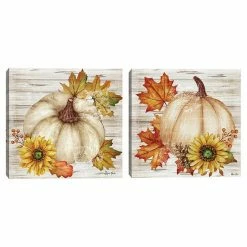 Master Piece Watercolor Autumn Square III & IV Wall Decor