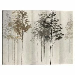 Master Piece Saplings In The Mist Canvas Wall Art